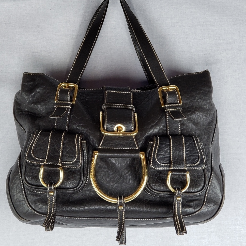 Dolce & Gabbana  Thick, Blk leather Sachel